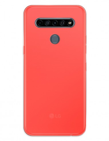 Funda Gel Silicona Liso Rojo para Lg K61