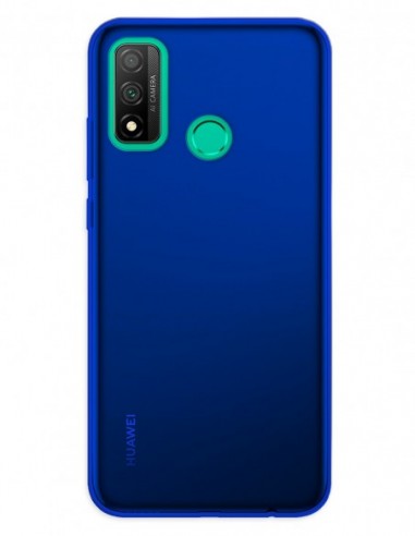 Funda Gel Silicona Liso Azul para Huawei P Smart (2020)