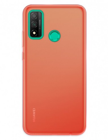 Funda Gel Silicona Liso Rojo para Huawei P Smart (2020)