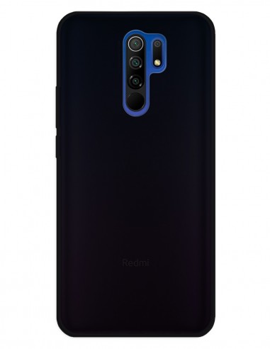 Funda Gel Silicona Liso Negro para Xiaomi Redmi 9