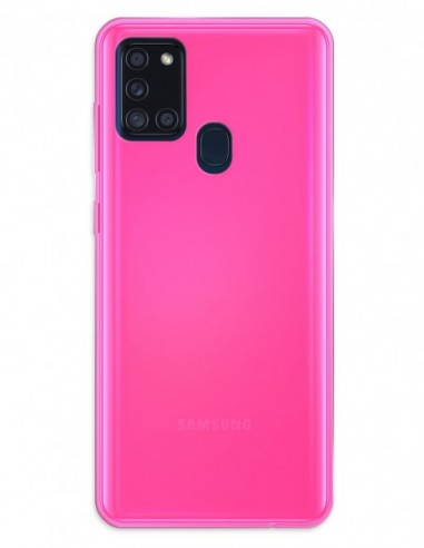 Funda Gel Silicona Liso Rosa para Samsung Galaxy A21S