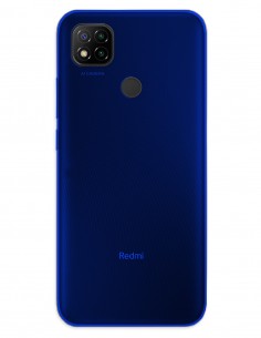 Funda Gel Silicona Liso Azul para Xiaomi Redmi 9C