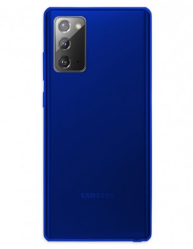 Funda Gel Silicona Liso Azul para Samsung Galaxy Note 20