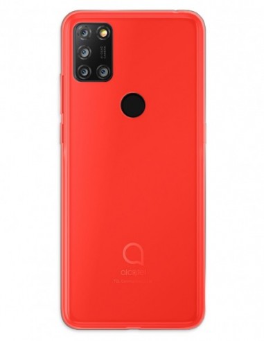 Funda Gel Silicona Liso Rojo para Alcatel 3X 4 Cam