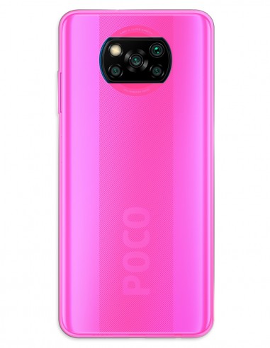 Funda Gel Silicona Liso Rosa para Xiaomi Poco X3 Nfc