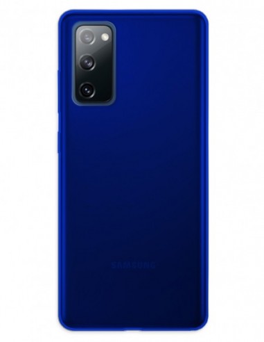 Funda Gel Silicona Liso Azul para Samsung Galaxy S20 Fe