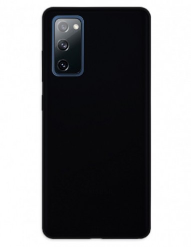 Funda Gel Silicona Liso Negro para Samsung Galaxy S20 Fe