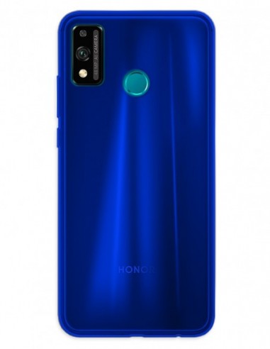 Funda Gel Silicona Liso Azul para Huawei Honor 9X Lite