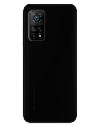 Funda Gel Silicona Liso Negro para Xiaomi Mi 10T 5G