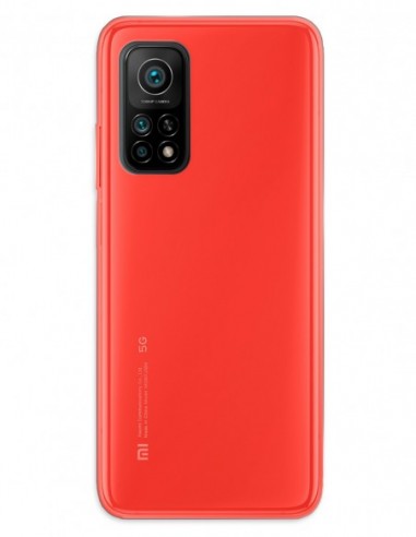 Funda Gel Silicona Liso Rojo para Xiaomi Mi 10T Pro 5G