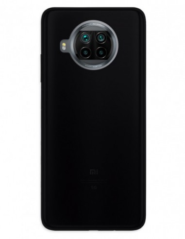 Funda Gel Silicona Liso Negro para Xiaomi Mi 10T Lite 5G