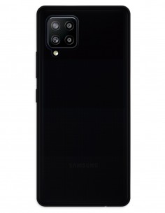 Funda Gel Silicona Liso Negro para Samsung Galaxy A42 5G
