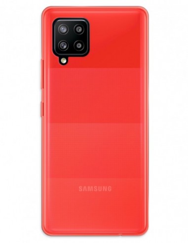 Funda Gel Silicona Liso Rojo para Samsung Galaxy A42 5G