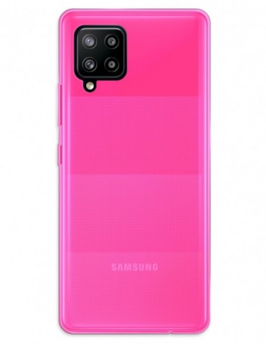 Funda Gel Silicona Liso Rosa para Samsung Galaxy A42 5G