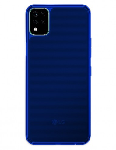 Funda Gel Silicona Liso Azul para Lg K42