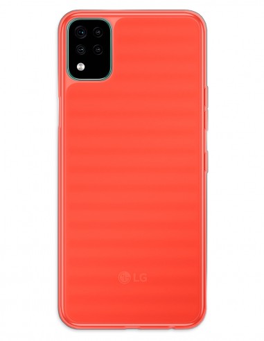 Funda Gel Silicona Liso Rojo para Lg K42