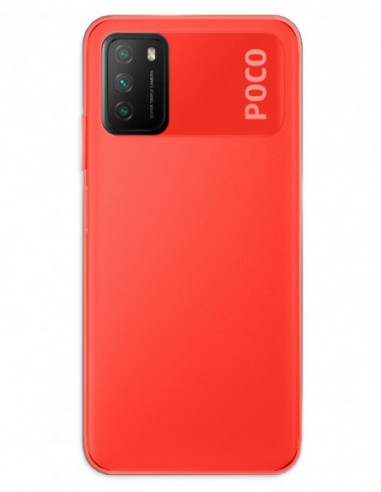 Funda Gel Silicona Liso Rojo para Xiaomi Poco M3