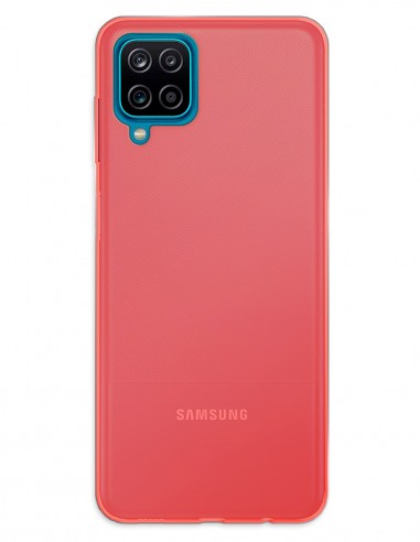 Funda Gel Silicona Liso Rojo para Samsung Galaxy A12