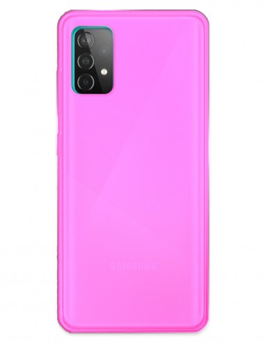 Funda Gel Silicona Liso Rosa para Samsung Galaxy A72