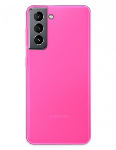 Funda Gel Silicona Liso Rosa para Samsung Galaxy S21