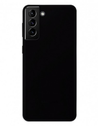 Funda Gel Silicona Liso Negro para Samsung Galaxy S21 Plus