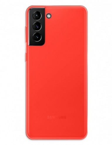 Funda Gel Silicona Liso Rojo para Samsung Galaxy S21 Plus