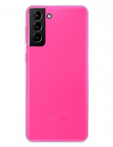 Funda Gel Silicona Liso Rosa para Samsung Galaxy S21 Plus