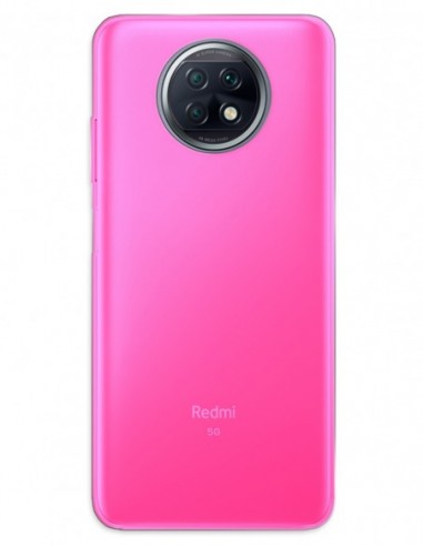 Funda Gel Silicona Liso Rosa para Xiaomi Redmi Note 9 5G