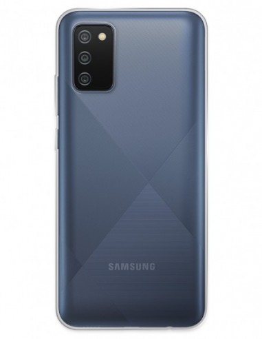 Funda Gel Silicona Liso Transparente para Samsung Galaxy A02S