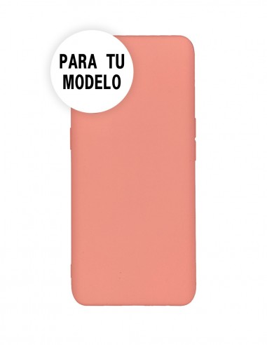 Funda Silicona Suave tipo Apple Rosa Palo para Oppo A53