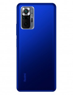 Funda Gel Silicona Liso Azul para Xiaomi Redmi Note 10 Pro