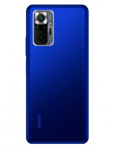Funda Gel Silicona Liso Azul para Xiaomi Redmi Note 10 Pro