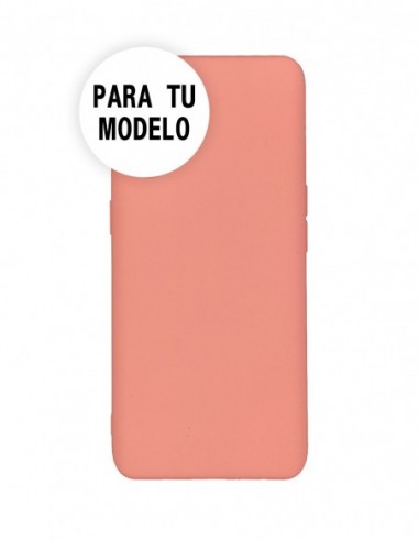 Funda Silicona Suave tipo Apple Rosa Palo para Oppo A74 4G