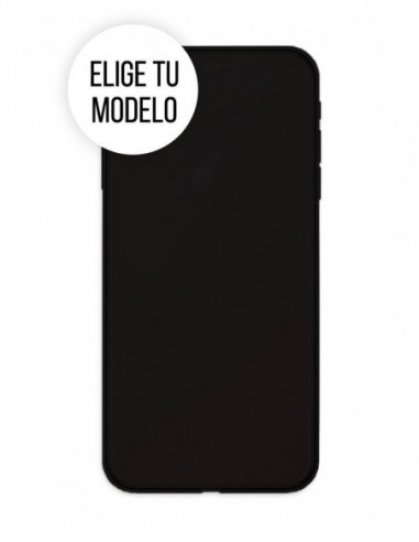 Funda Gel Silicona Liso Negro para Oppo A74 4G