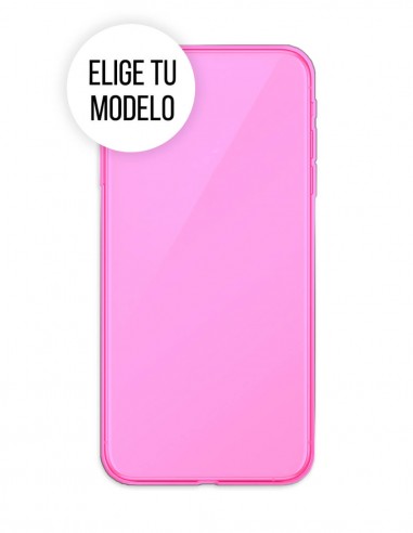 Funda Gel Silicona Liso Rosa para...