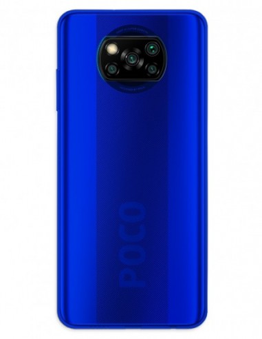 Funda Gel Silicona Liso Azul para Xiaomi Poco X3 Nfc