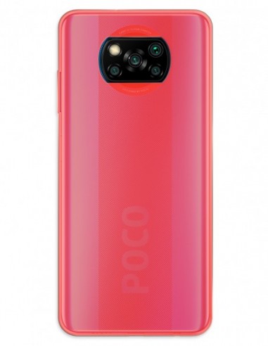 Funda Gel Silicona Liso Rojo para Xiaomi Poco X3 Nfc