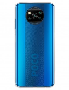 Funda Gel Silicona Liso Transparente para Xiaomi Pocophone X3