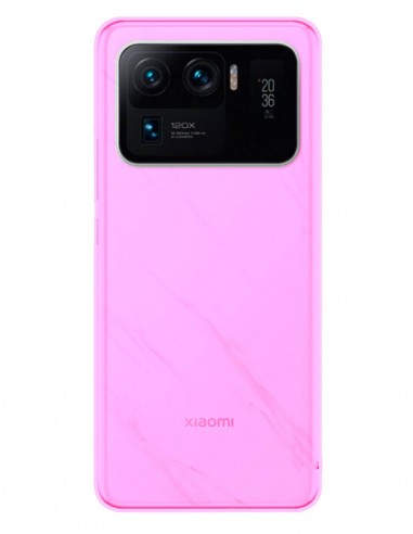 Funda Gel Silicona Liso Rosa para Xiaomi Mi 11 Ultra