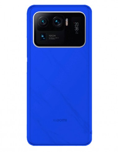 Funda Gel Silicona Liso Azul para Xiaomi Mi 11 Ultra