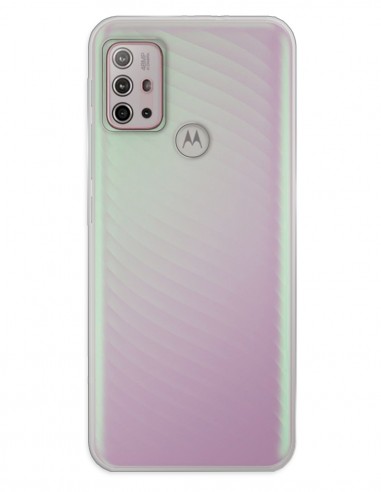 Funda Gel Silicona Liso Transparente para Motorola Moto G30