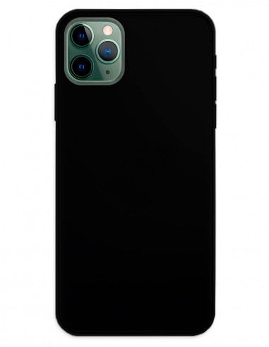 Funda Gel Silicona Liso Negro para Apple iPhone 13 Pro Max