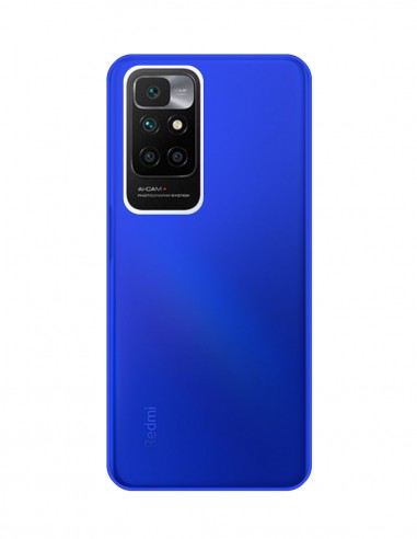 Funda Gel Silicona Liso Azul para Xiaomi Redmi 10