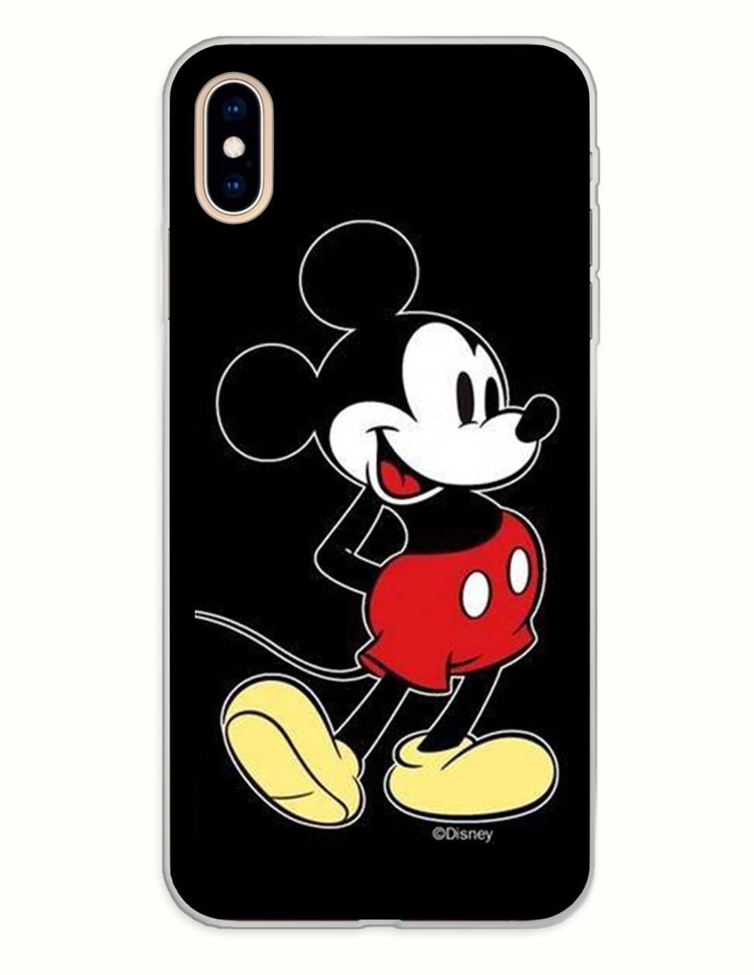 Funda Disney Mickey Silicona negro para Apple iPhone XS Max