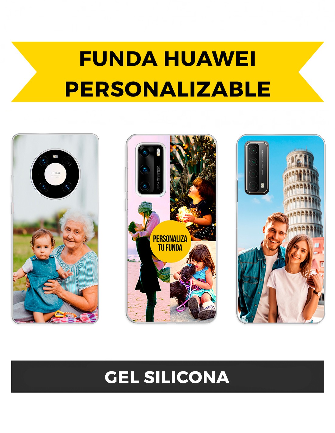 Carcasa Huawei Personalizable - Gel Silicona | Fundas