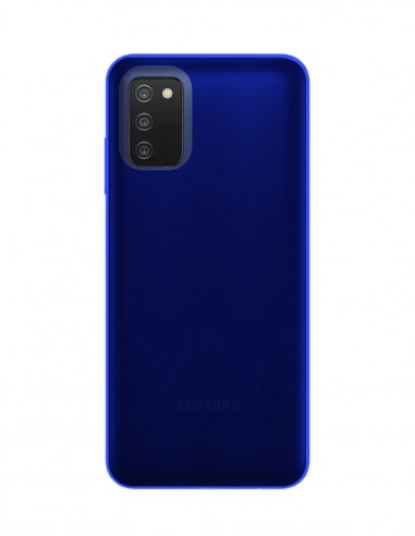 Funda Gel Silicona Liso Azul para Samsung Galaxy A03S