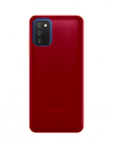 Funda Gel Silicona Liso Rojo para Samsung Galaxy A03S