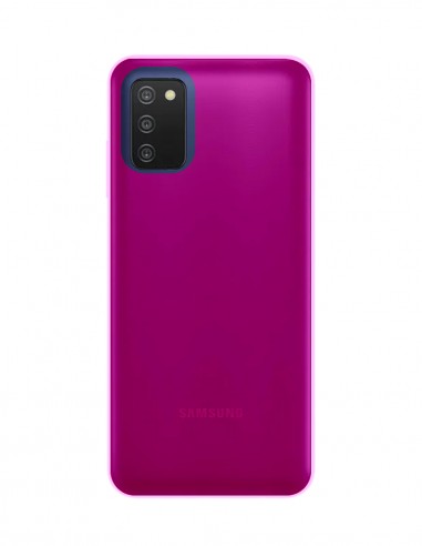 Funda Gel Silicona Liso Rosa para Samsung Galaxy A03S