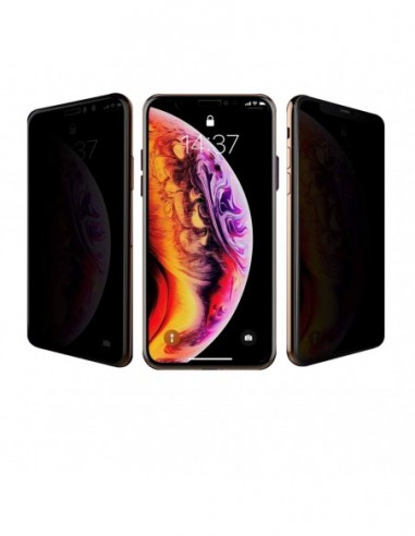 Cristal Templado Antiespia Negro para Apple iPhone SE (2022)