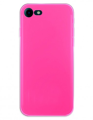 Funda Gel Silicona Liso Rosa para Apple iPhone SE (2022)
